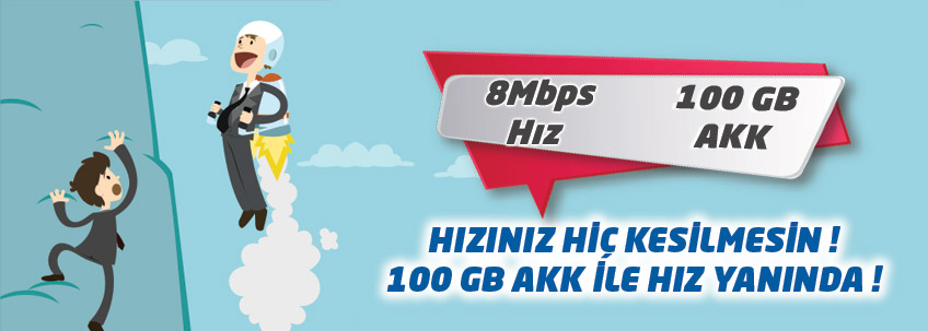 100GB AKK ile Hız Seninle